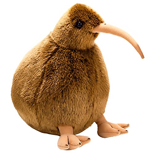 MIMIA キーウィ キーウイ ぬいぐるみ 抱き枕 安眠グッズ プレゼント 小動物 ふわふわ 大きい かわいい リアル 子供 ペット (キーウィ:ブラウン)