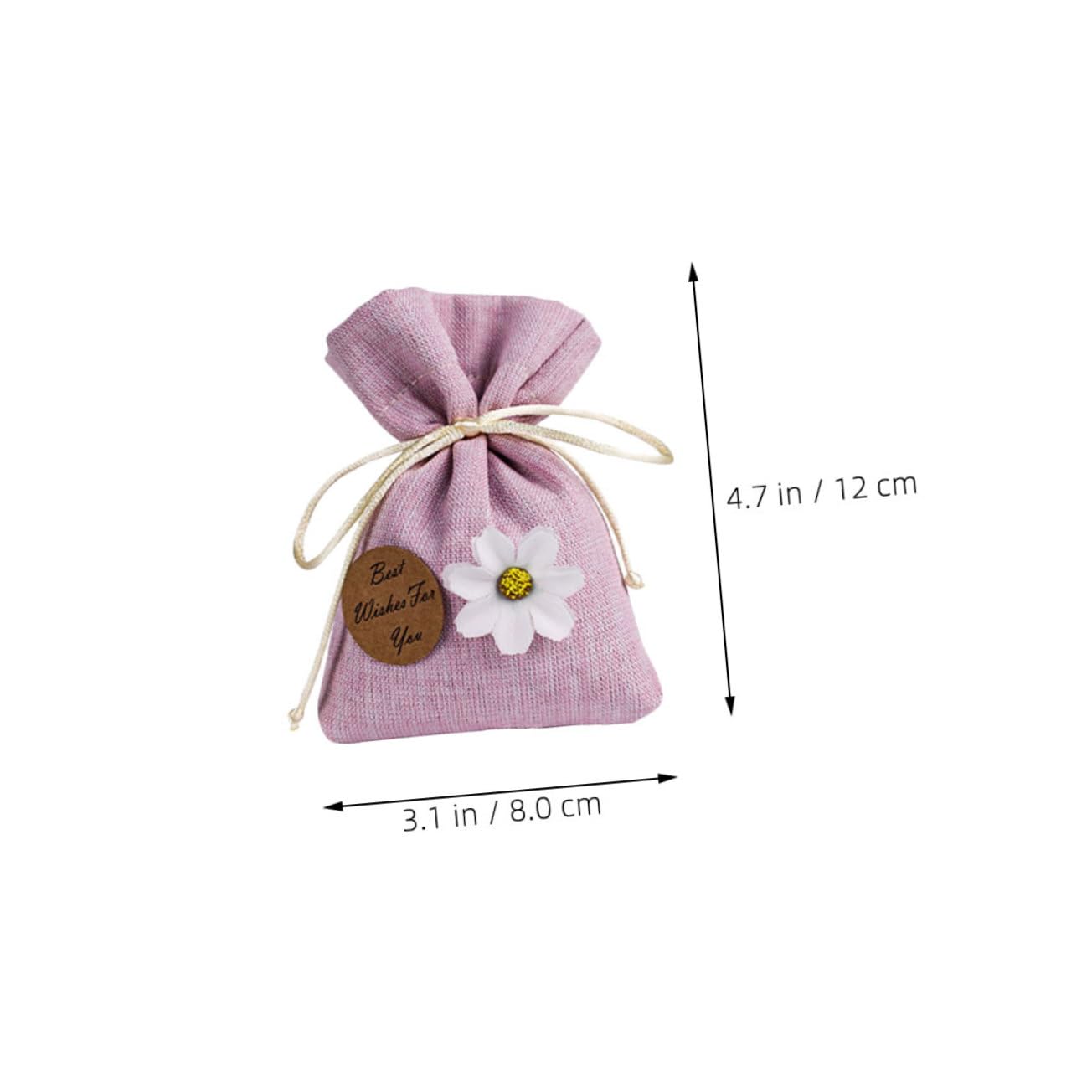 OUNONA 4pcs Pendant Sachet Bags Scented Flower Stuffed Sachets for Freshening Homes Offices Lemon Fragrance