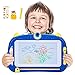 Peradix Pizarra Magnética Infantil, Colorido Borrable Tablero de Dibujo Magnético de Garabatos, Pizarras Magneticas Infantiles, Juguetes para Niños Infantiles (Azul)