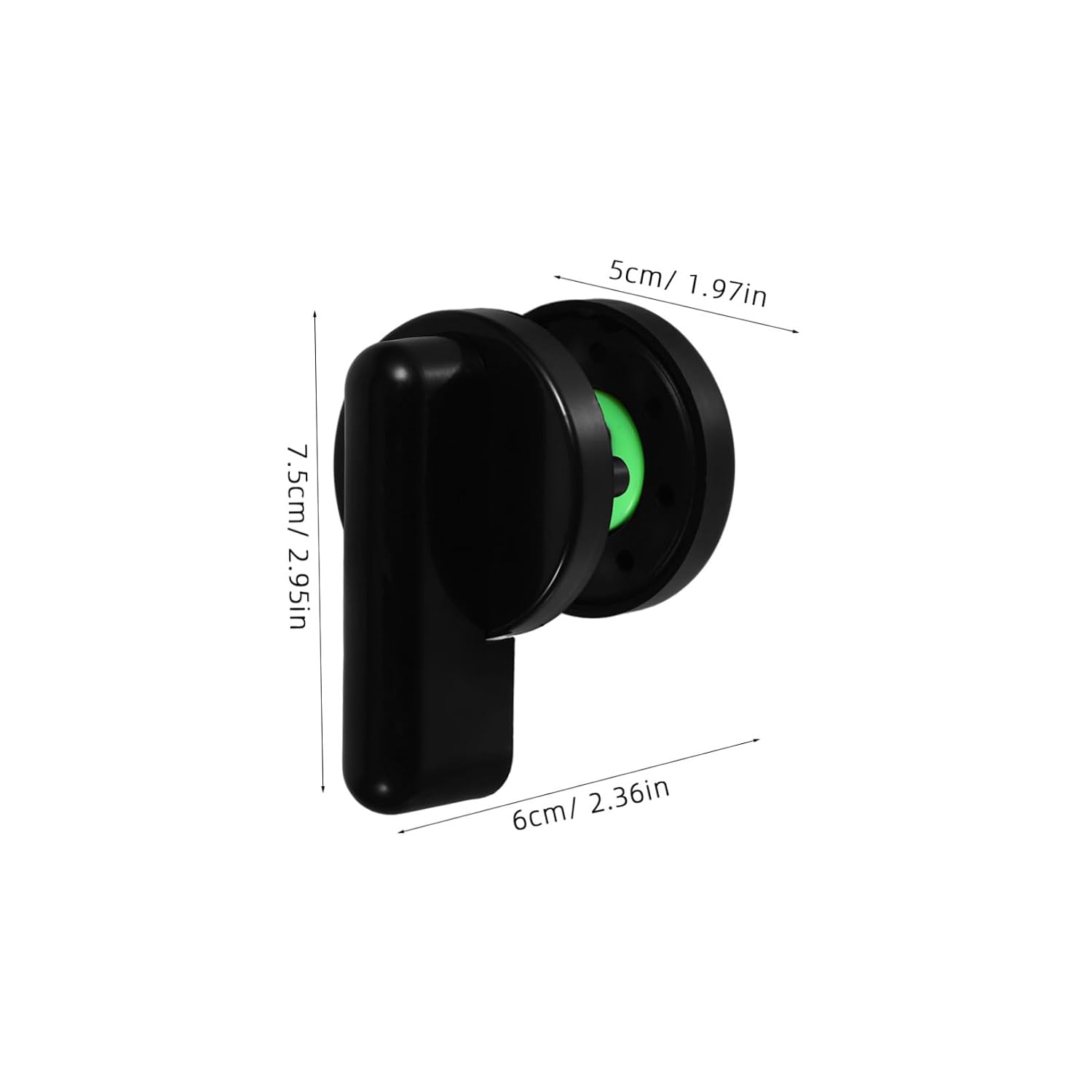 Bathroom Stall Door Indicator Lock for Partition Doors, Black