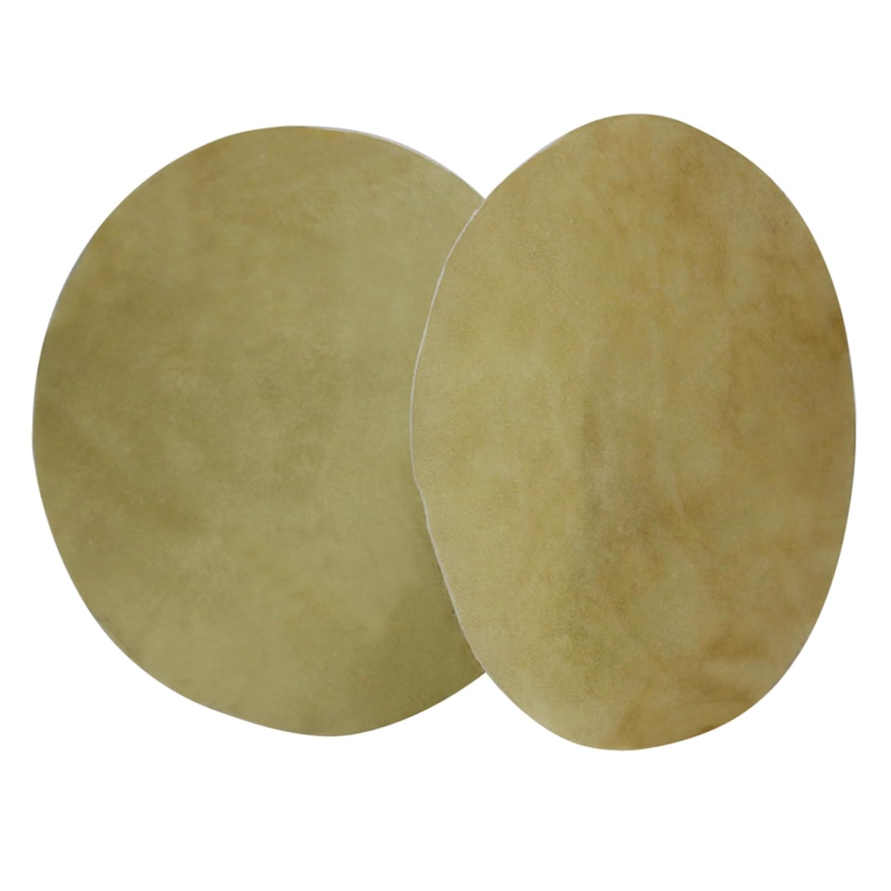 Toddmomy 2Pcs Buffalo Drum Durable Leather Drum Heads Replacement for African Drums Lightweight Compact Enhance Bass Reduce Overtones
