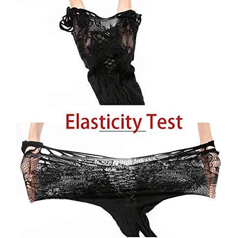 Feeke Women's Trinidad Halter Garter Dress with Attached Stockings, Sexy Lingerie Babydoll Bodysuit Chemise Nightwear