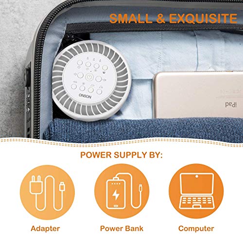 Vanzon by ONSON White Noise Machine-Sound Machine for Sleeping & Relaxation,with Baby Soothing Night Light,36 High Fidelity Nature Sounds,Sleep Sound Therapy for Home,Office,Travel,Kids and Adults