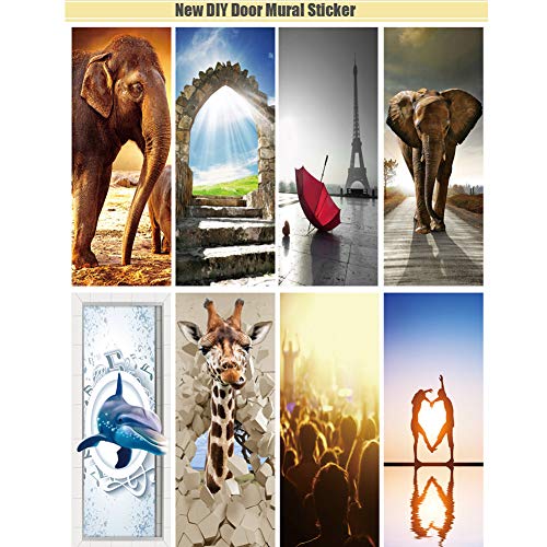 Poster de porte pour masquer les imperfections sticker mural décoratif 77x200