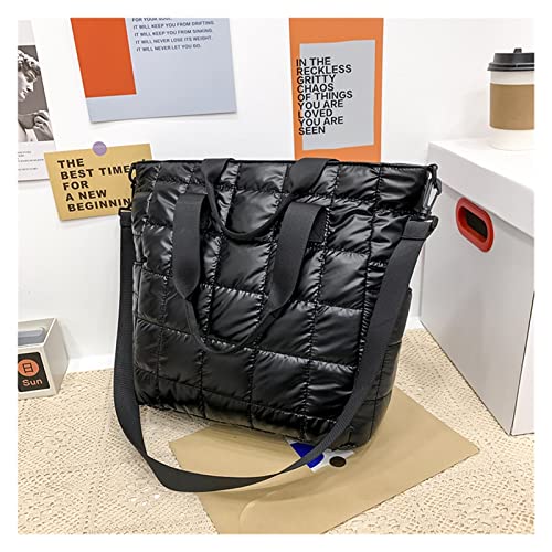 Damen Frauen Umhängetaschen Stepptasche, Winter Warme Wasserdichte Raum Frauen Handtasche Große Kapazität Einkaufstasche Frauen Umhängetasche Shopper Tasche Cover
