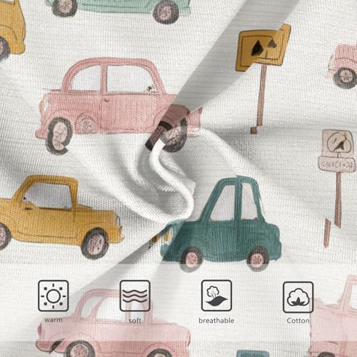 Wusikd Cute Cars Girls' Underwear Cotton Cartoon Girls Briefs Soft Toddler Underwear 2T3