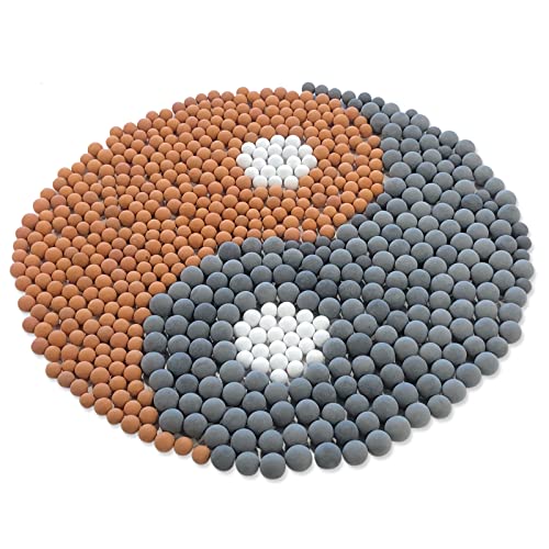 Luxsego Filter Beads fit for Filtered Shower Head, Replacement Showerhead Beans for Purifying Water, 4.2 oz Anion Mineral Balls Rejuvenate Dry Skin & Hair, 3 Kinds of Ionic Stones Refills Hand Shower