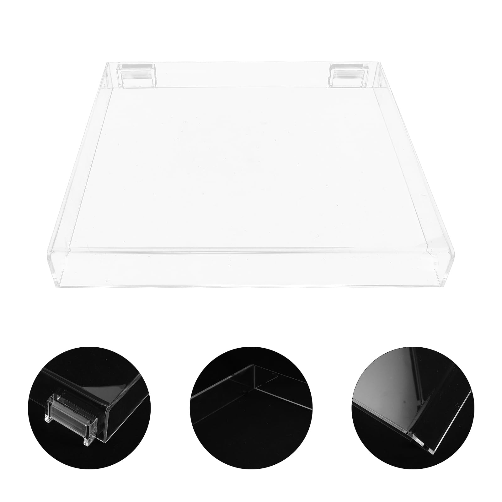 PRETYZOOM Copertura Protettiva Antipolvere Trasparente in Acrilico per Giradischi in Vinile con Coperchio Incernierato Rimovibile, Compatibile con Modelli Lp60x, Protezione Polvere e Graffi