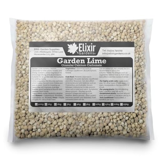 Elixir Gardens Garden Lime Granular Soil Acidity Conditioner 750g | Treats over 20sqm