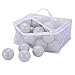 PlayMaty Ball Pit Balls - 2.75inches Plastic Phthalate & BPA Free Balls Crush Proof Stress Balls Swim Pit Fun Toy with Storage Bag for Baby Playhouse Birthday Party DecorationPack of 50 (Light Grey)