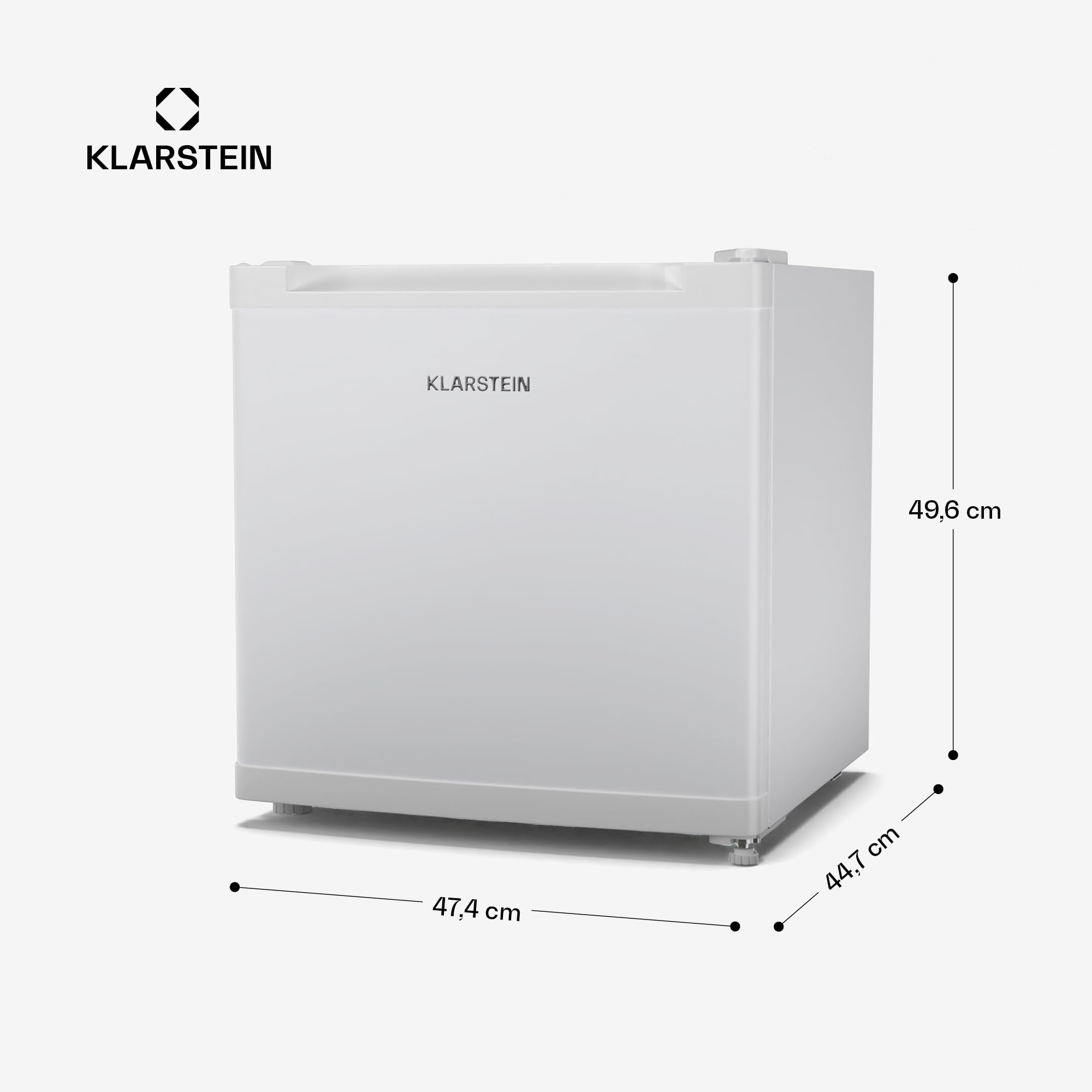 KLARSTEIN Irene - Congelatore Piccolo da 31L, Frigo/Freezer Compatto con Temperatura Regolabile da -24 a 10 °C, Silenzioso: 38 dB, Efficienza Energetica C, Mini Frigo per Spazi Ridotti