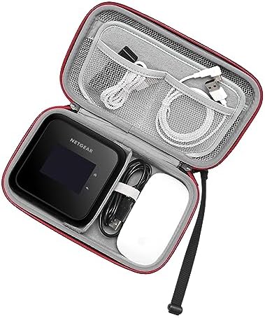 RLSOCO Case for NETGEAR Nighthawk M6 Pro/M6/M1/M7 Pro/M5/M2/M3 Mobile Hotspot MR6500/MR6550/MR6150/MR6110/MR1100/MR7400/MR5200 - Fits Mobile Router,Charger,Charging Cable - Black (Case Only)