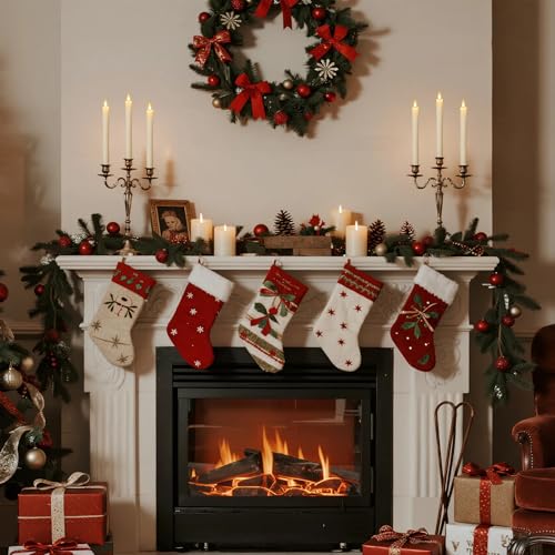 Image of Rechargeable Flameless Taper Candles with Charging Base, Real Wax Rechargeable Candles with Remote Timer, LED Flameless Candlesticks for Home Halloween Christmas Wedding Decor(Ivory, 6Pcs)