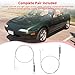 SRIAOO (2pack) For Convertible Top Side Tension Cables Compatible with Mazda Miata 1990-1997 MX-5 Direct Fit Steel Replacement Left & Right Upper Hold Down Cables