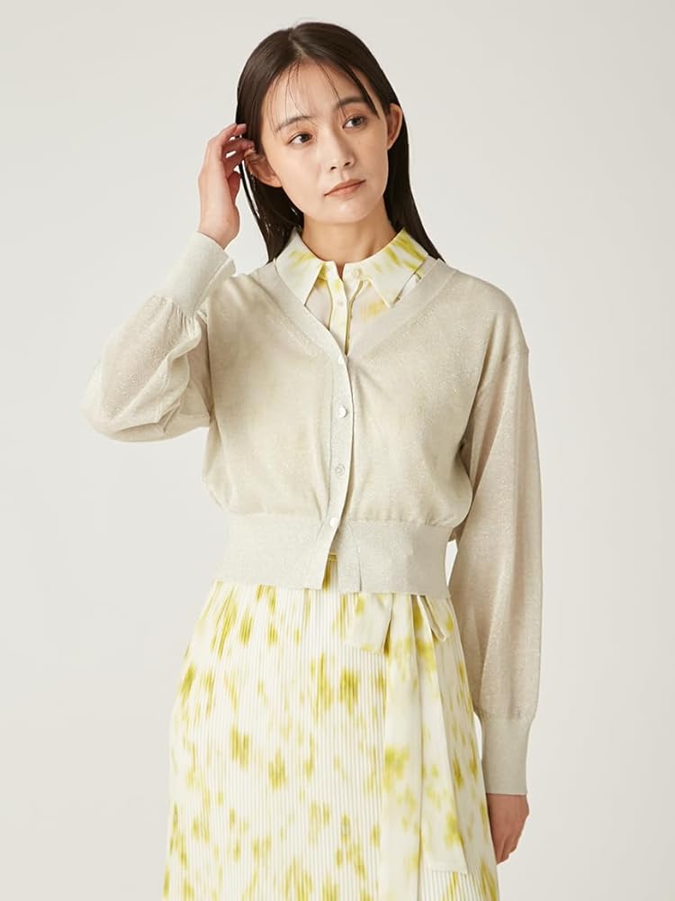 Amazon | [フレイ アイディー] LUNARシアーラメVネック