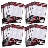 Ciieeo 30 Piezas Tarjeta de Calificación de Vinos Formulario de Cata de Vinos Plantillas de Lista de Verificación Comparativa Registro Profesional para Fiestas y Eventos de Cata