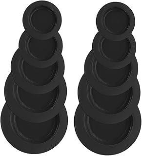 Speaker Pole Mount 10pcs Box Round Doll Bottom Caps Money Jar Bottom Caps Piggy Bank Plugs Black Bottom Cover Double Layer Black Rubber Hole Plugs Lucky Blessing Pot