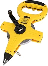 Fita métrica, Carretel aberto de 50 m Fita métrica portátil de aço inoxidável Fita métrica Ferramenta ferramenta de medição Fita métrica