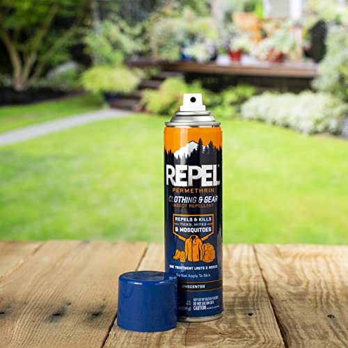 Repel Permethrin Clothing & Gear Insect Repellent (6 Pack), Use On Outdoor Gear, Tents And Sleeping Bags, Repels Mosquitoes, Ticks, Mites, (Aerosol Spray) 6.5 Fl Ounce #TOP7
