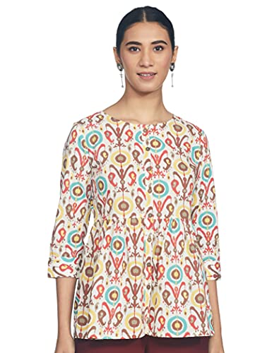 Image of Amazon Brand - Myx Women's Cotton Regular Kurta (Available in Plus Sizes)