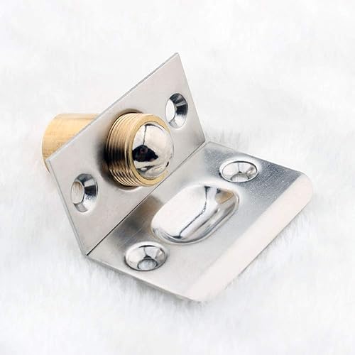 Miniatura 7 de Cerradura de bola de puerta de armario, acero inoxidable ajustable para puerta, gabinete, armario, cocina (acabado satinado cepillado, paquete de 4)