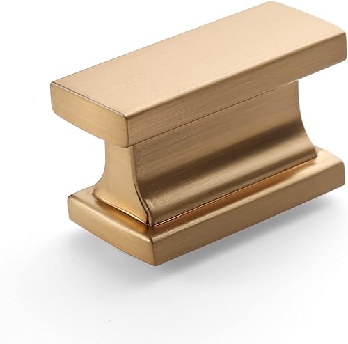 Miniatura 20 de Amerdeco - Paquete de 6 tiradores de gabinete negro mate con orificio central de 6.25 pulgadas (160 mm), tiradores dorados para cajones, herrajes