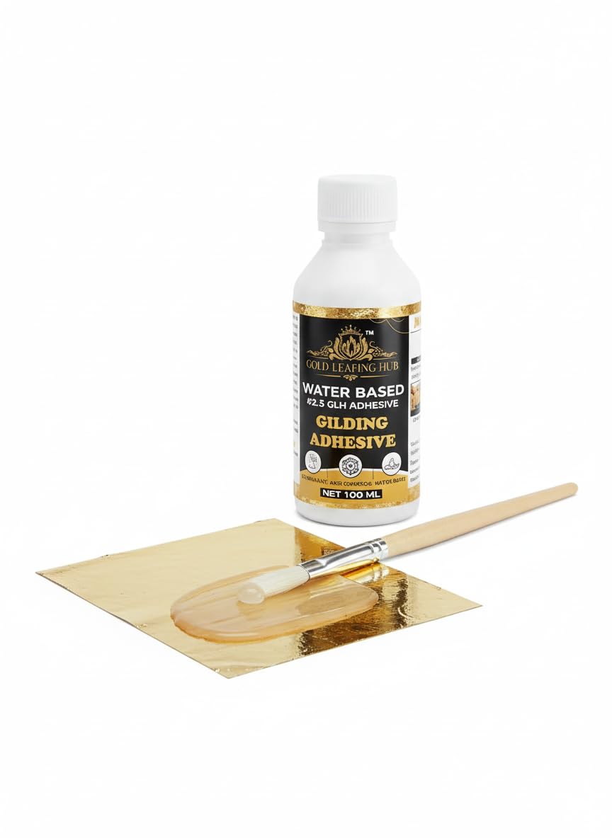 Water Based Gilding Adhesive, 100 ml, Gold Leaf Glue for Art, Craft, Frame, Furniture, Temple Decoration-picture-21