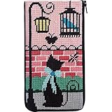 Alice Peterson Stitch & Zip Eyeglass Case Needlepoint Kit - Kitty Kat (7' x 3.5')