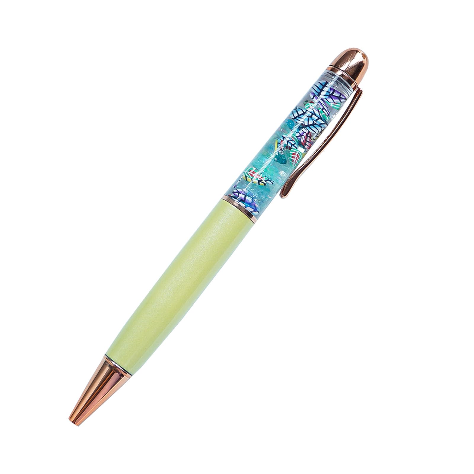 Sikyby Leaf Funny Pens Cute Floater Floating Liquid Writing Journaling Office Pen Unique Gift For Women Men Kids Girl Boy