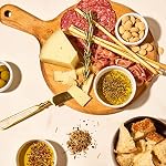Thoughtfully Gourmet, Olive Oil Spice Infusion Gift Set, Premium Cold Pressed Extra-Virgin Olive Oil from Spain, Includes 4 Flavored Olive Oils and 3 Flavorful Spice Infusion Blends, Set of 7