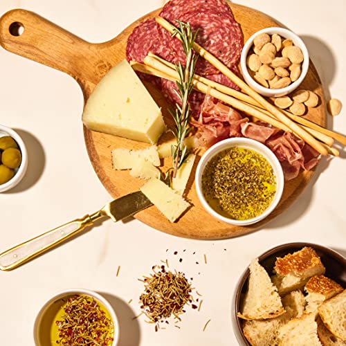 Thoughtfully Gourmet, Olive Oil Spice Infusion Gift Set, Premium Cold Pressed Extra-Virgin Olive Oil from Spain, Includes 4 Flavored Olive Oils and 3 Flavorful Spice Infusion Blends, Set of 7