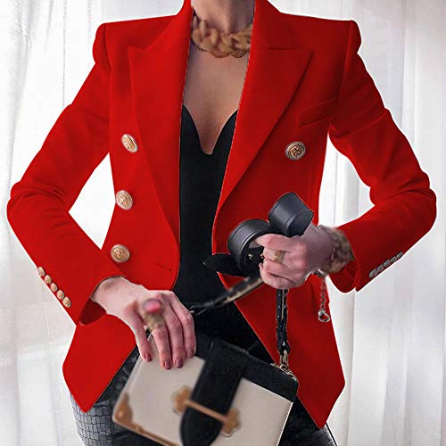 Womens Bussiness Casual Blazers Open Front Long Sleeve Work Office Blazer Jacket2