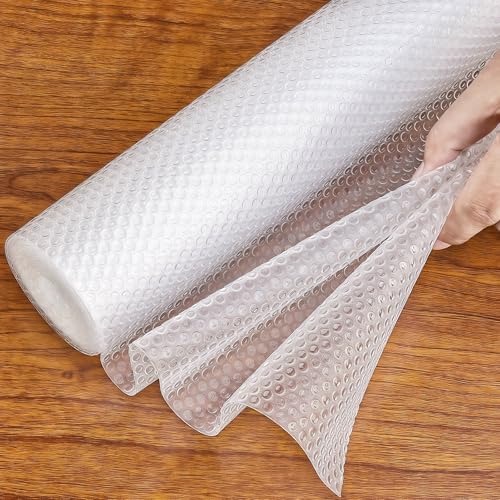 Hersvin Revestimientos para Cajones de Cocina 30cm x 600cm EVA Puro Mejorado Revestimientos para Armarios Alfombrillas para Estantes de Armarios Antideslizantes No Adhesivos A Prueba de Aceite