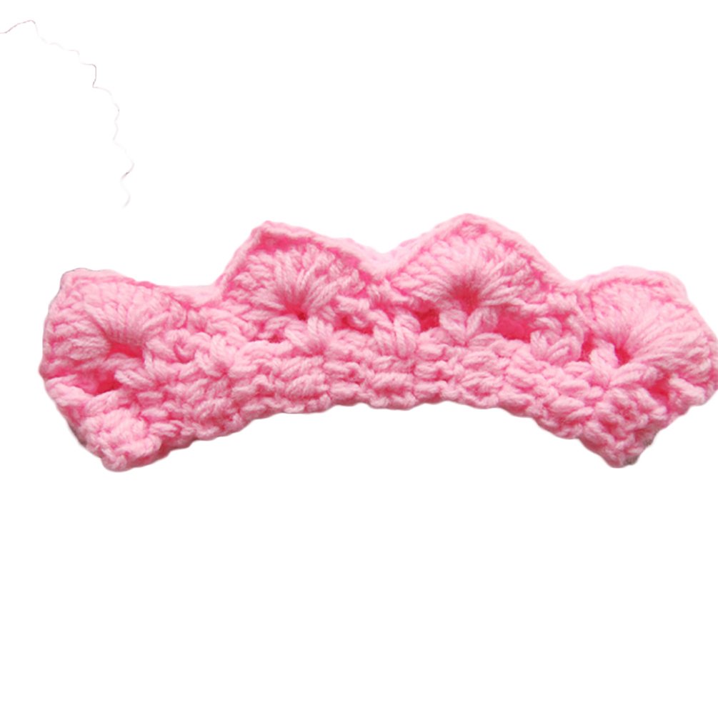 Honghong Newborn Baby Headband Crochet Crown Hairband Headwear Photography Hair Accessories