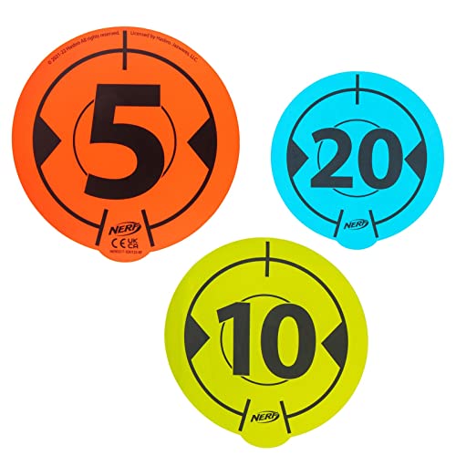 Nerf Wall Mounted Six Reusable Vinyl Targets Assorted, NER0317, Multi - Image 6