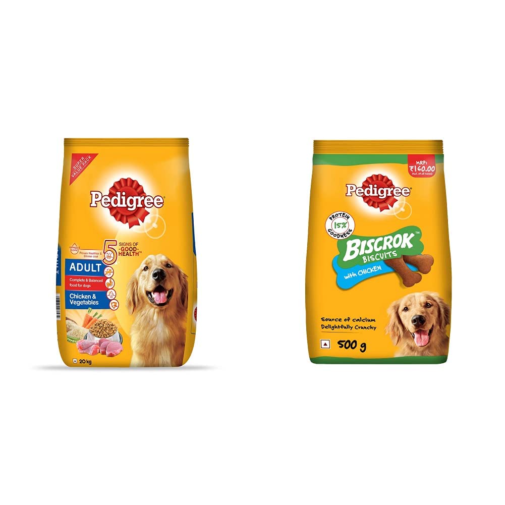 See full amazon price history chart for Pedigree Adult Dry Dog Food, Chicken & Vegetables, 20kg Pack & Pedigree Biscrok Biscuits Dog Treat (Above 4 Months) Chicken Flavour, 500g Pack Pedigree Adult Dry Dog Food, Chicken & Vegetables, 20kg Pack & Pedigree Biscrok Biscuits Dog Treat (Above 4 Months) Chicken Flavour, 500g Pack (B0B8ZH4JNH) Amazon Price History, Amazon Price Tracker