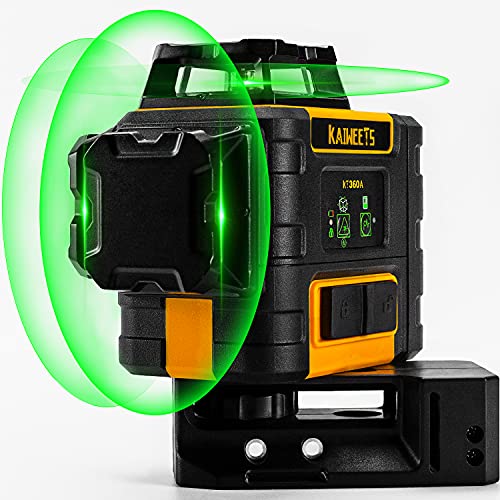 Niveau Laser Vert 3 x 360, Kaiweets Professionnel Laser Niveau Au...