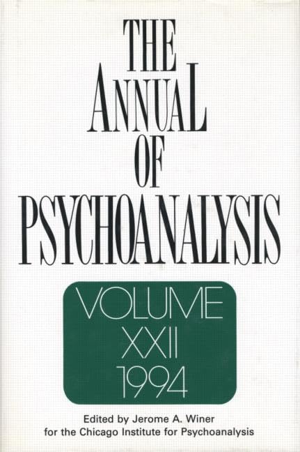 The Annual of Psychoanalysis      1st Edition
