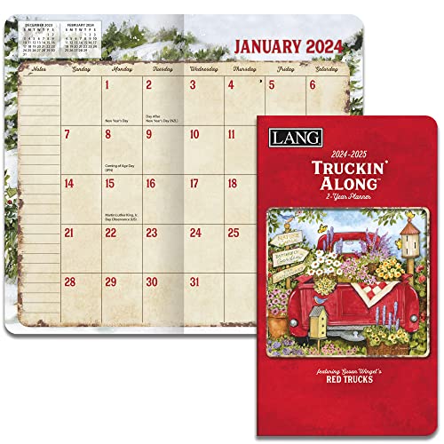 LANG Truckin' Along 2024 Planificador de dos años (24991071110)