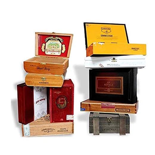 Wooden Empty Cigar Boxes Pack of 10 Empty
