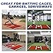 Sturdum Batting Mat, 6 x 4 FT Baseball Softball Hitting Mat for Batting Stance Practice, Batters Box Turf Mats with Home Plate, Non-Slip Baseball Cage Mats for Outdoor Indoor with Carry Strap
