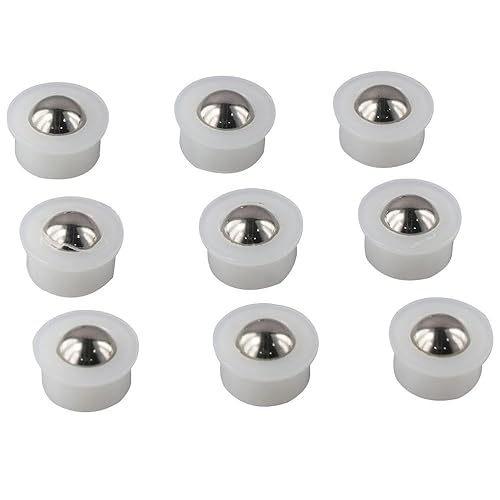 Miniatura 4 de 10 piezas de rodamientos de transferencia de bolas, bola de rodillos transportadores de acero inoxidable redonda duradera rueda de toro rodamientos