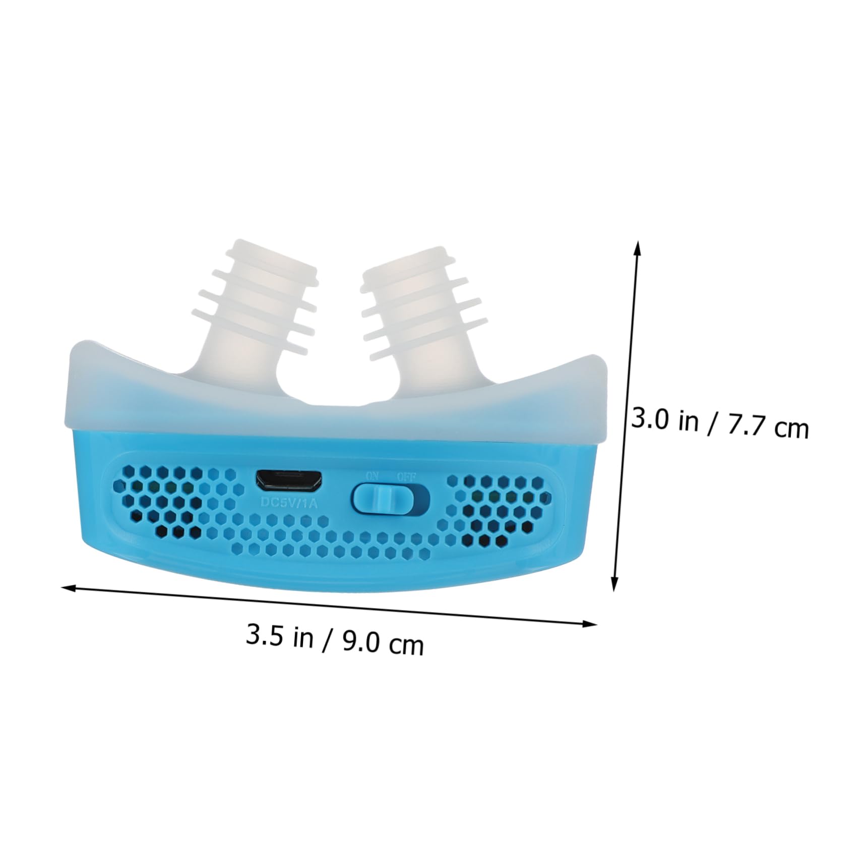 Yardenfun Dispositivo Antirronquidos Recargable Automático con Filtro Purificador Nasal y Cómodo Respiración y Protege Salud Color Azul