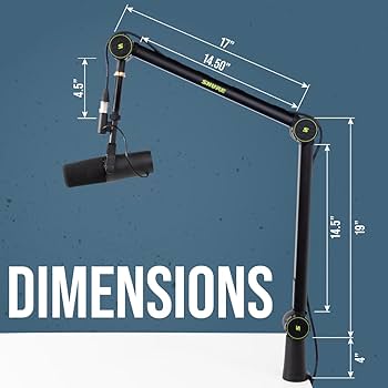 Amazon.com: Shure by Gator Deluxe Articulating Desktop Podcasting