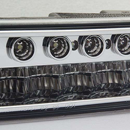 AKKON - For 99-06 GMC Sierra Yukon XL LED Front Bumper Signal Lights Parking Lamps Chrome - Thumbnail 4