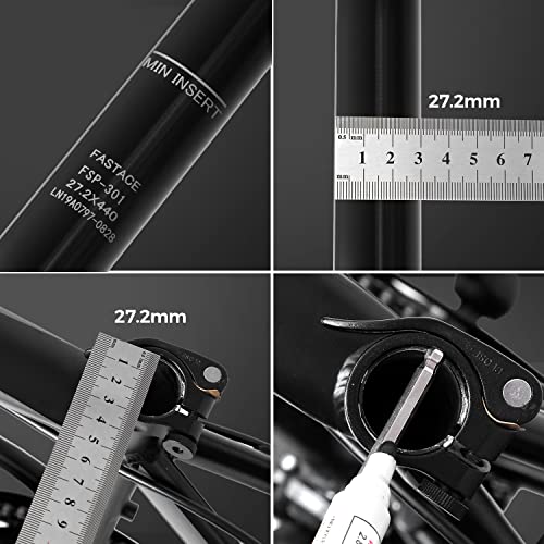 Fastace Dropper Post 125Mm Travel Mtb Dropper Seatpost 27.2/30.9/31.6Mm Remote Internal External Cable Routing (Upper Routing 27.2*440Mm) #TOP1