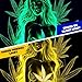Bcsewcg Blacklight Uv Glow Art Tapestry Wall Hanging, Women And Sexy Hot Girl Poster for Adults Bedroom Dorm Wall Decor