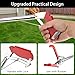 Snake Grabber 50 in, Snake Tongs Grabber Collapsible, Professional Reptile Snake Catcher Wide Jaw Handling Tool, Stainless Steel Snake Hook Long Reach Grabbers for Camping, Garden and Emergency Use