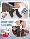PROETRADE Herren Kuschelsocken Warme Stoppersocken Dicke Hüttensocken Winter Weihnachtssocken Herren Kuschelsocken Geschenke für Männer Weihnachten ABS Flauschig Socken Christmas Socks(Dunkelgrau)