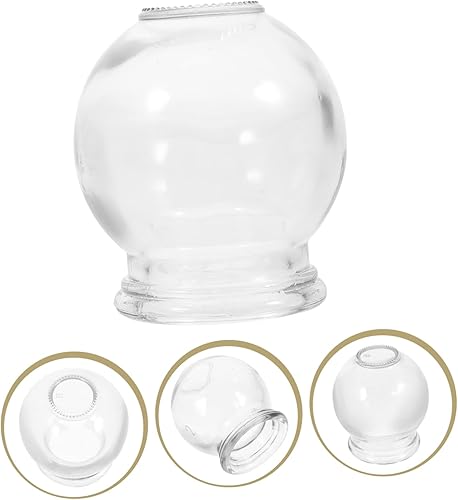 Miniatura 7 de Healifty Juego de ventosas de vidrio con copas de fuego al vacío para masaje y mejora de la inmunidad muscular, succión fuerte para flujo sanguíneo